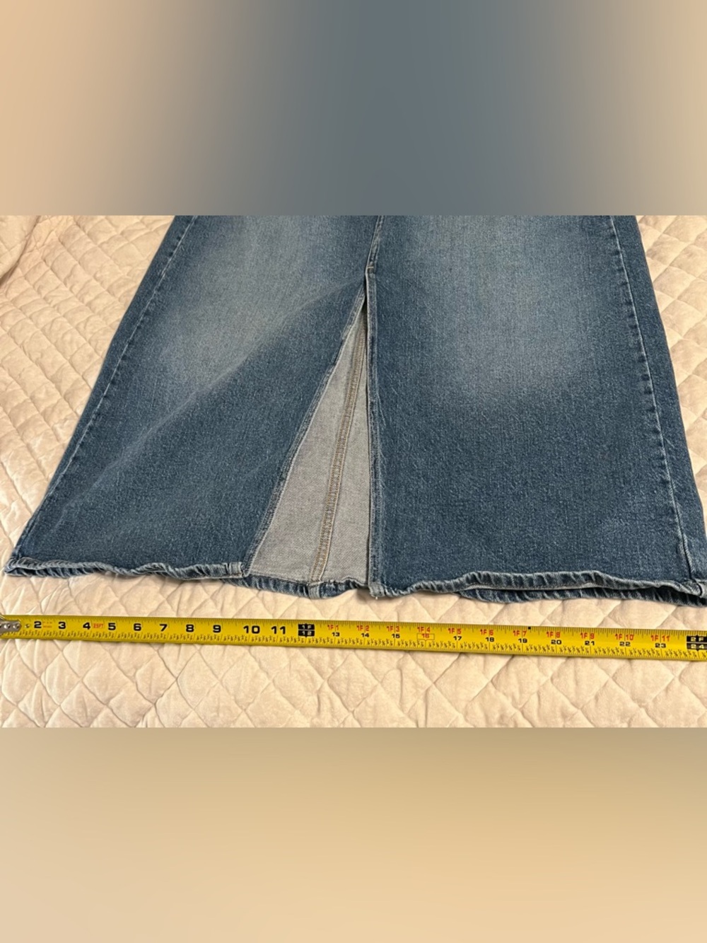 a.n.a a new approach Blue Denim Maxi Skirt - Picture 8 of 10